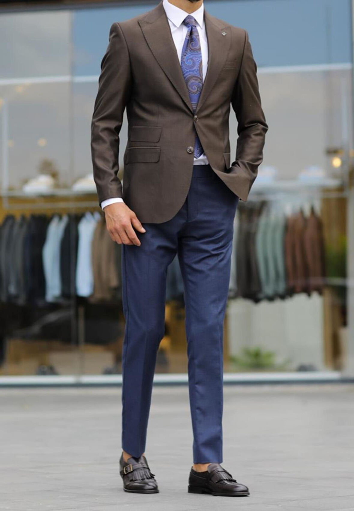 Modern ve Şık Erkek Slim Fit Ceket