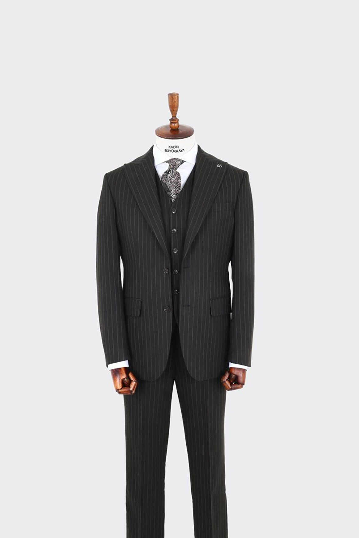 Modern Kesim Yelekli Erkek Takım Elbise - Slim Fit Rahat ve Şık
