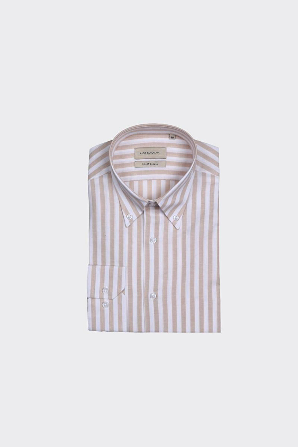 Yaka Düğmeli Erkek Gömlek-KAX4670S