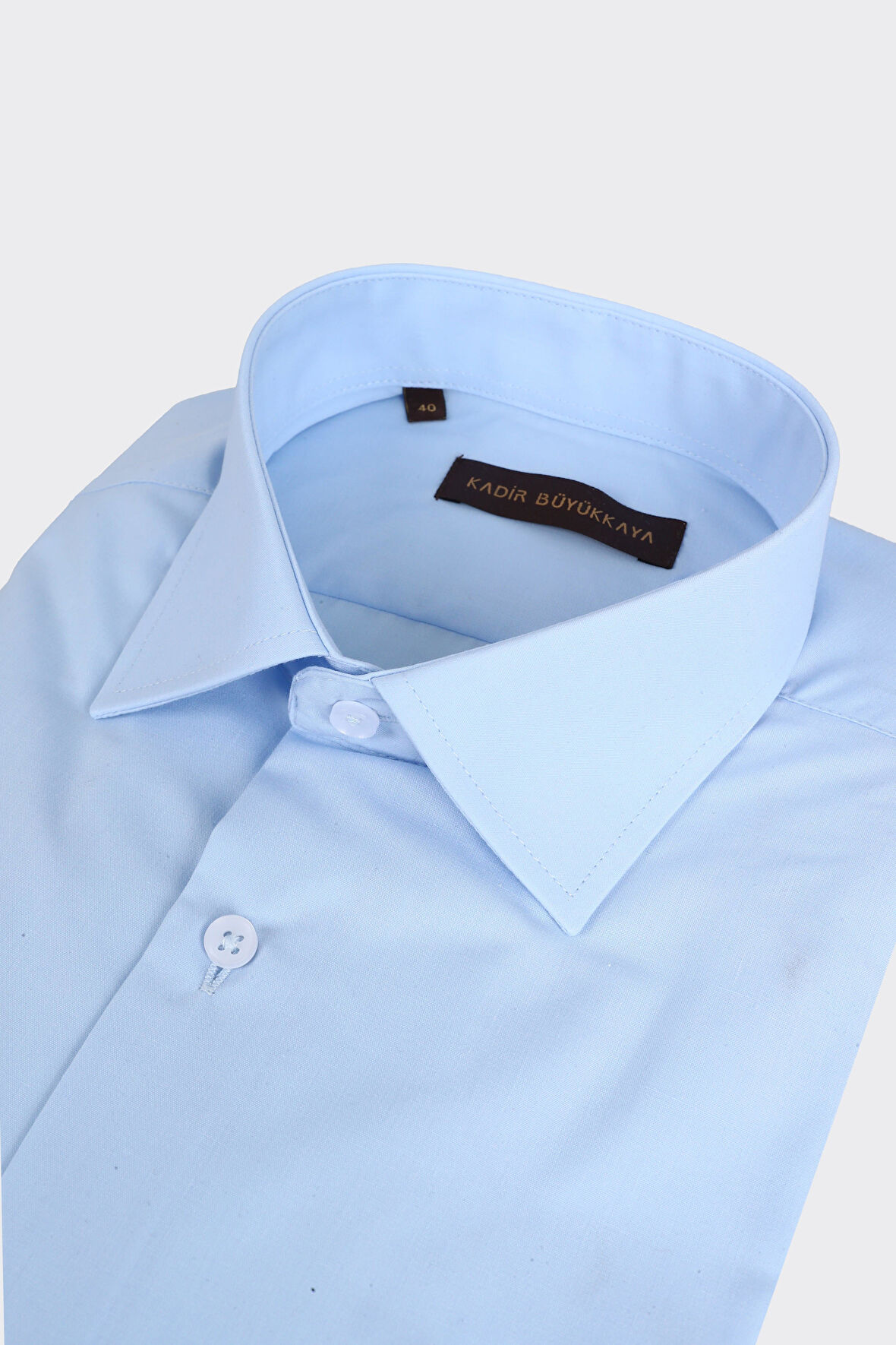 Kolay Ütülenebilir Slim Fit Klasik Yaka Pamuklu Erkek Gömlek-KAO4990S