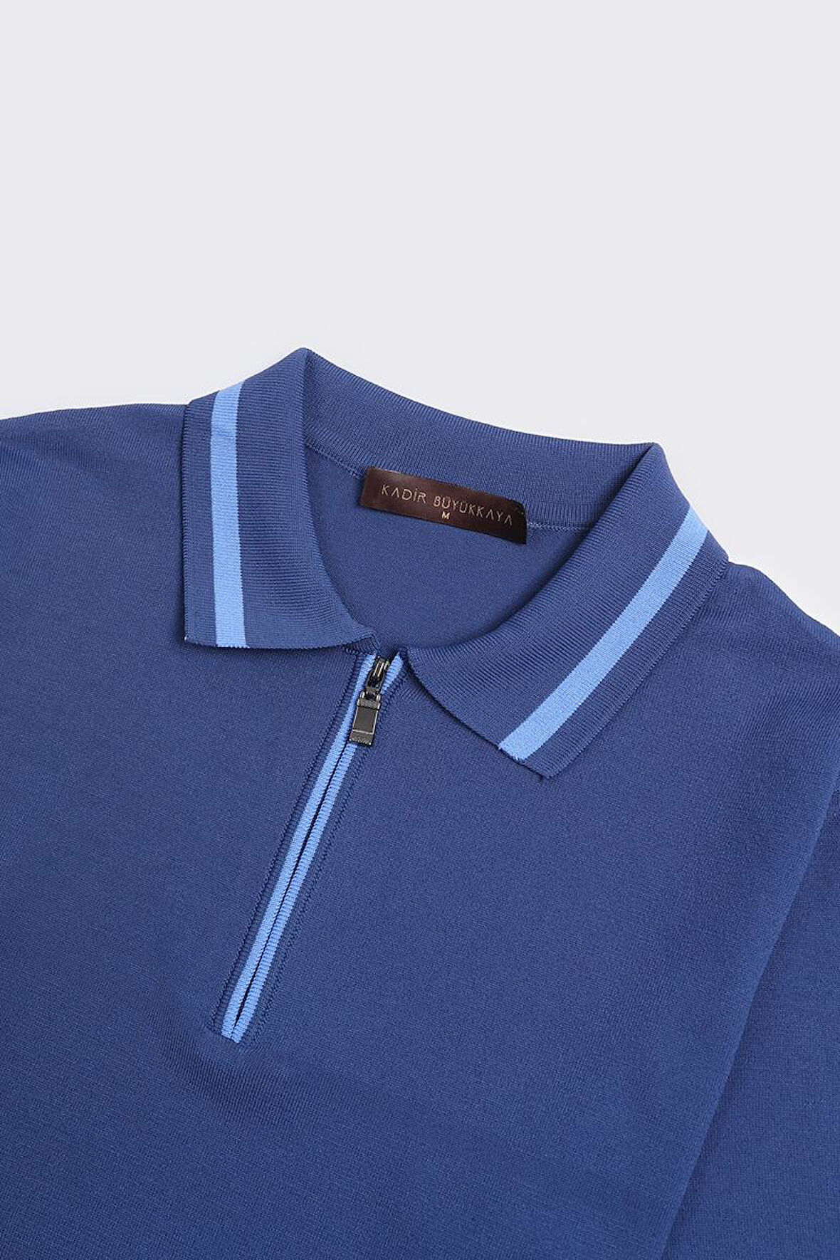 Fermuarlı Polo Yaka Kısa Kol Erkek T-Shirt