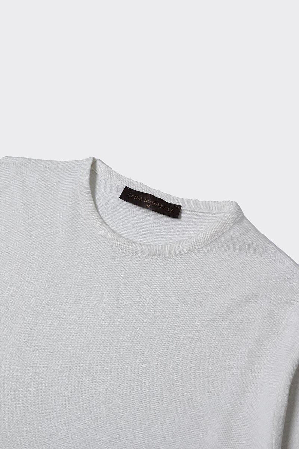 Bisiklet Yaka Triko Erkek Kazak-KAW6600W