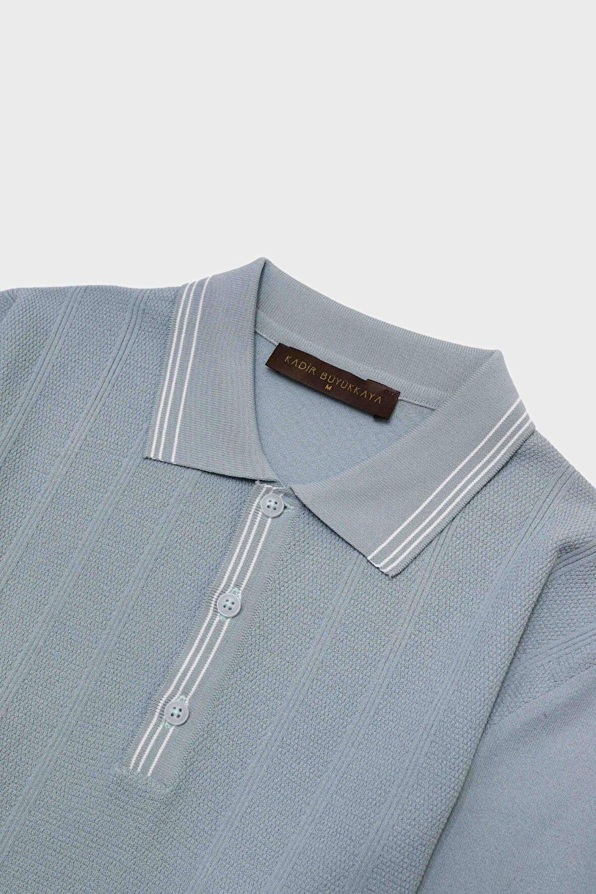 Fermuarlı Polo Yaka Kısa Kol Erkek T-Shirt