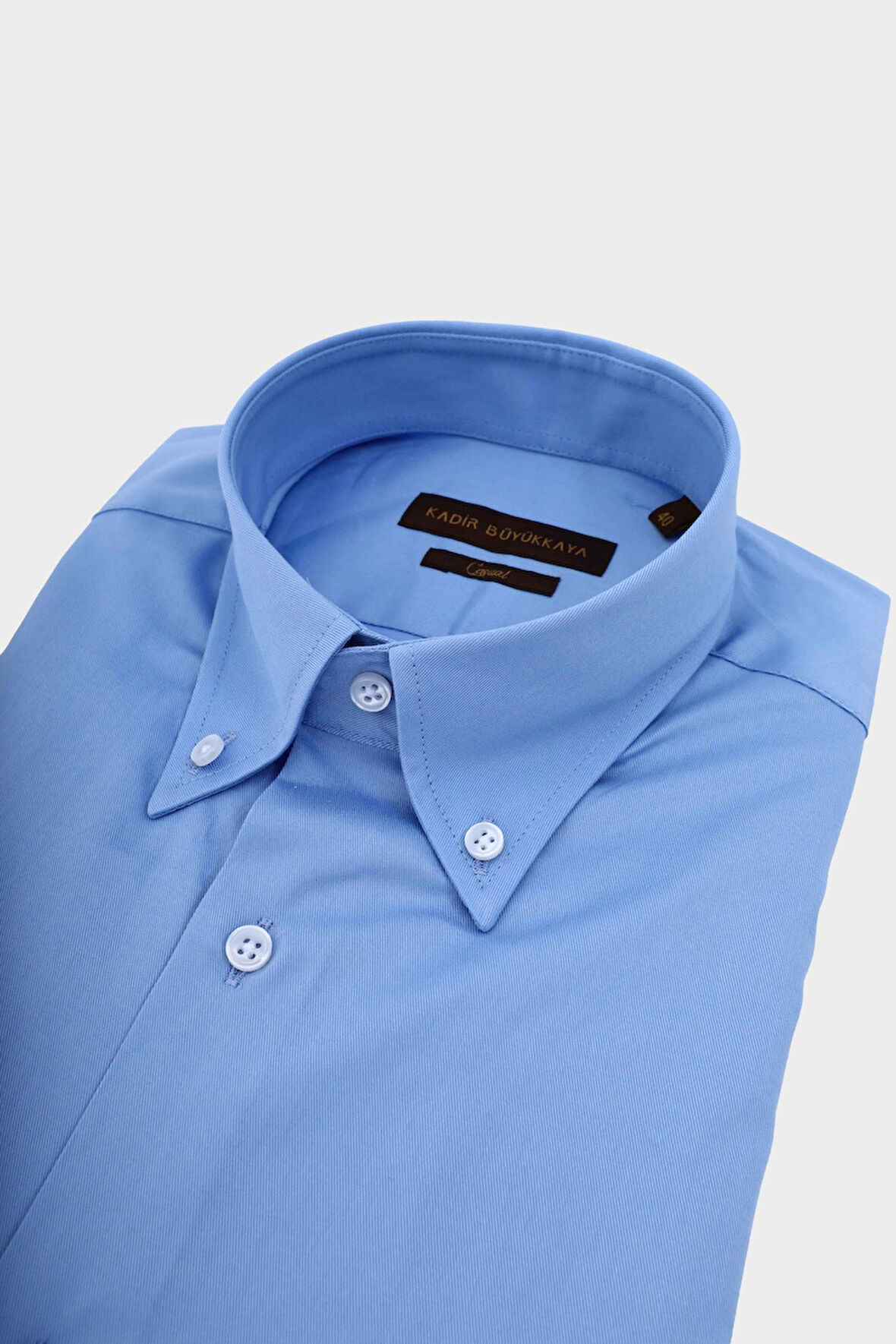 Yaka Düğmeli Erkek Gömlek-KAW4636S