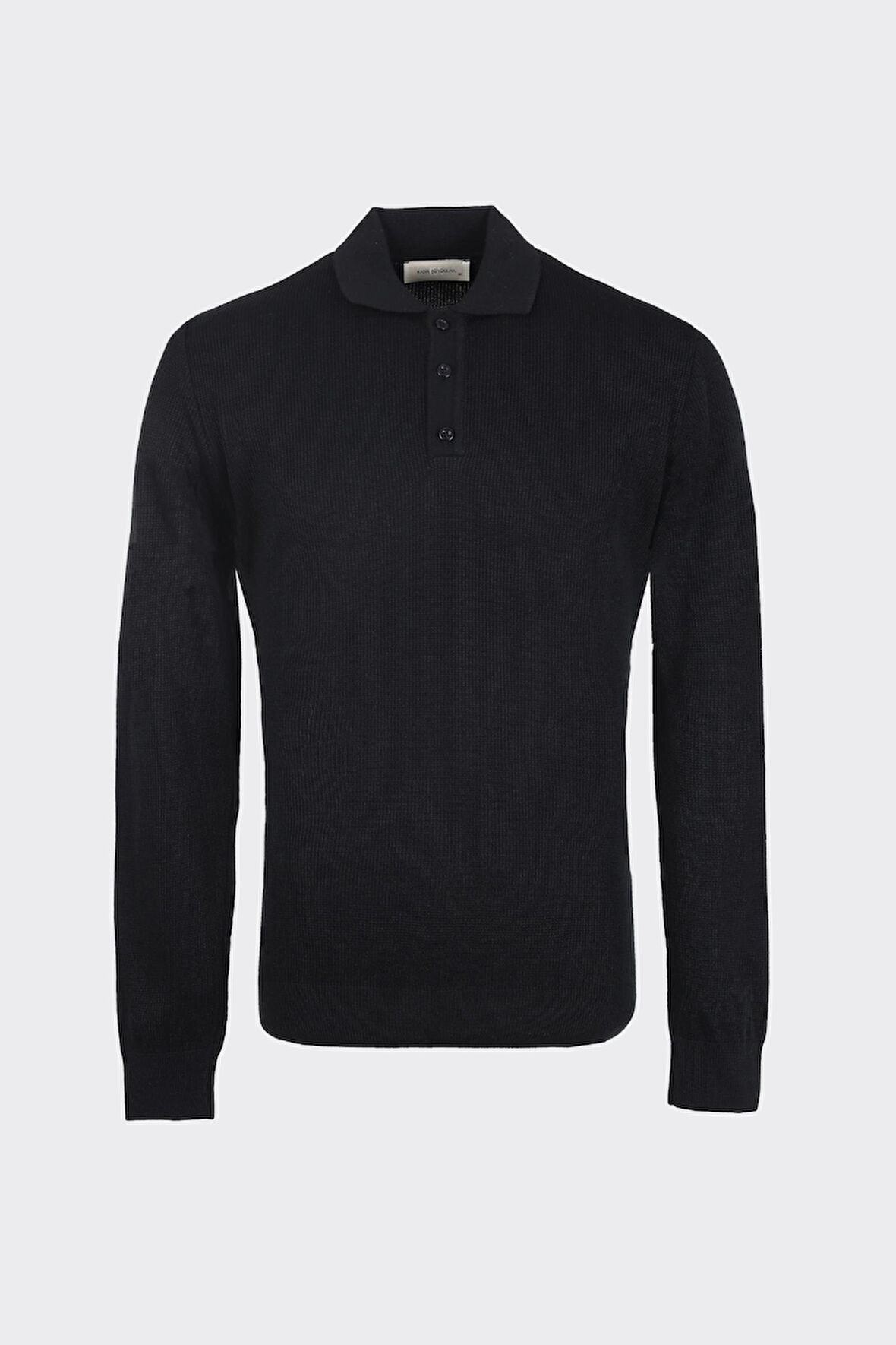 Erkek Düğmeli Polo Yaka Triko-KAX6706W