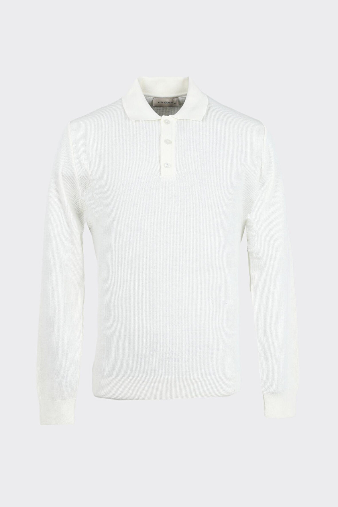 Erkek Düğmeli Polo Yaka Triko-KAX6706W