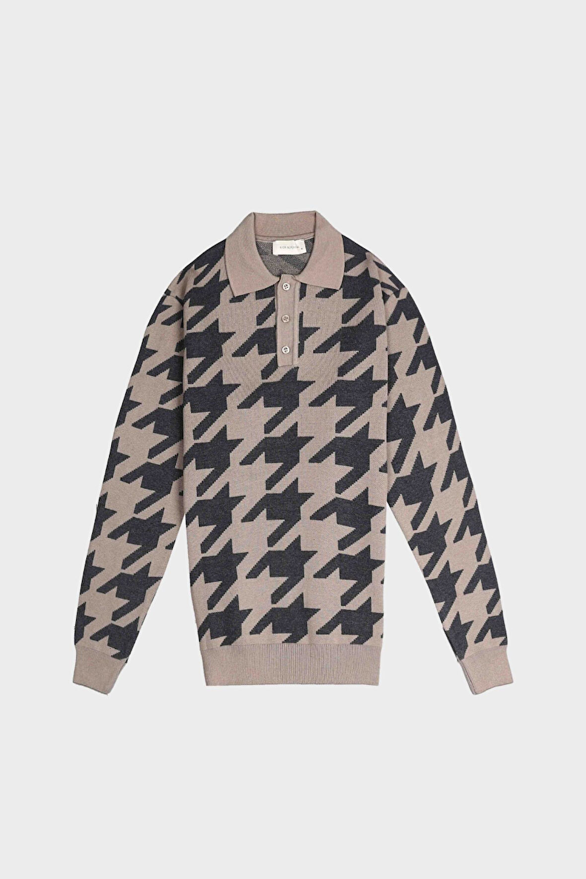 Erkek Düğmeli Polo Yaka Triko-KAX6707W