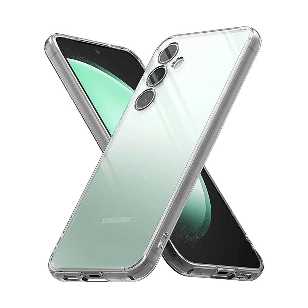 BİKAPAK ECO SİLİKON SAMSUNG S23 FE ŞEFFAF KAPAK