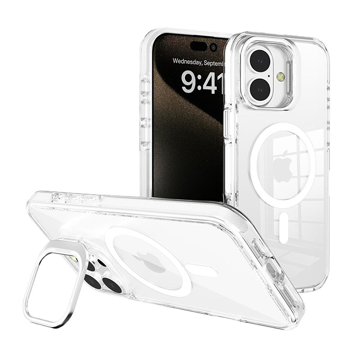 BİKAPAK MAGSPORT IPHONE 16 BEYAZ KAPAK