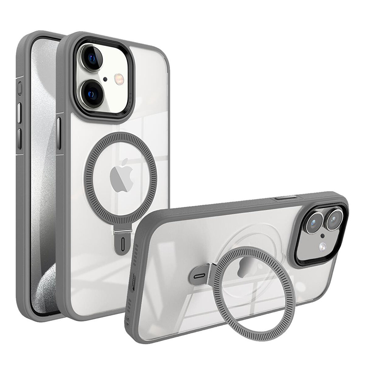BİKAPAK MAGUP IPHONE 16 GRİ KAPAK