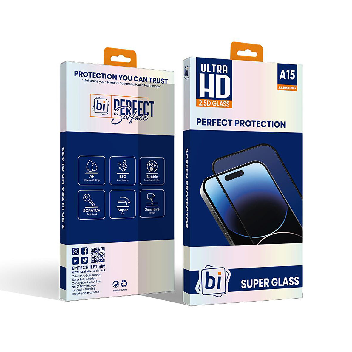 Bİ 2,5D SUPER GLASS SAMSUNG A15 EKRAN KORUYUCU