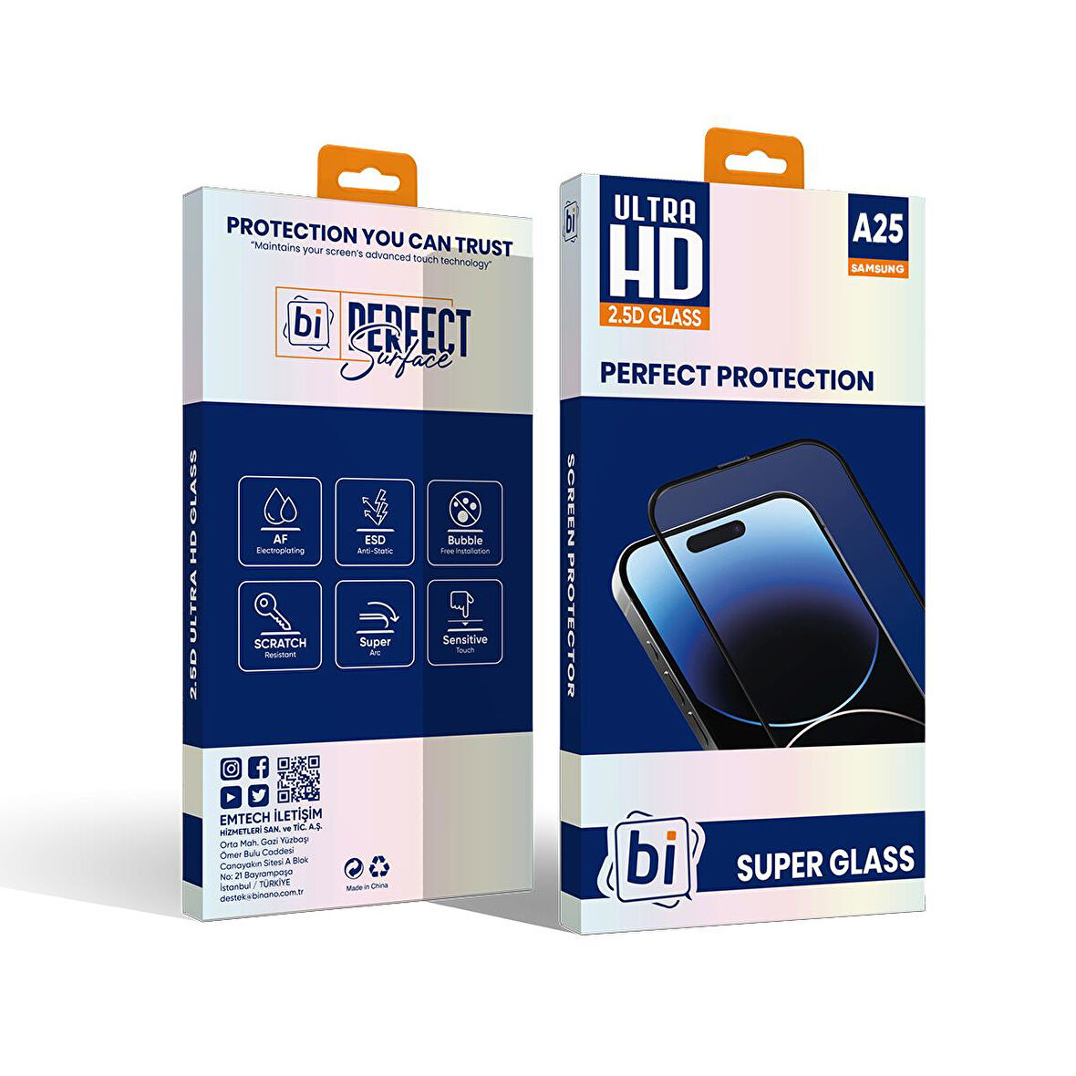 Bİ 2,5D SUPER GLASS SAMSUNG A25 EKRAN KORUYUCU