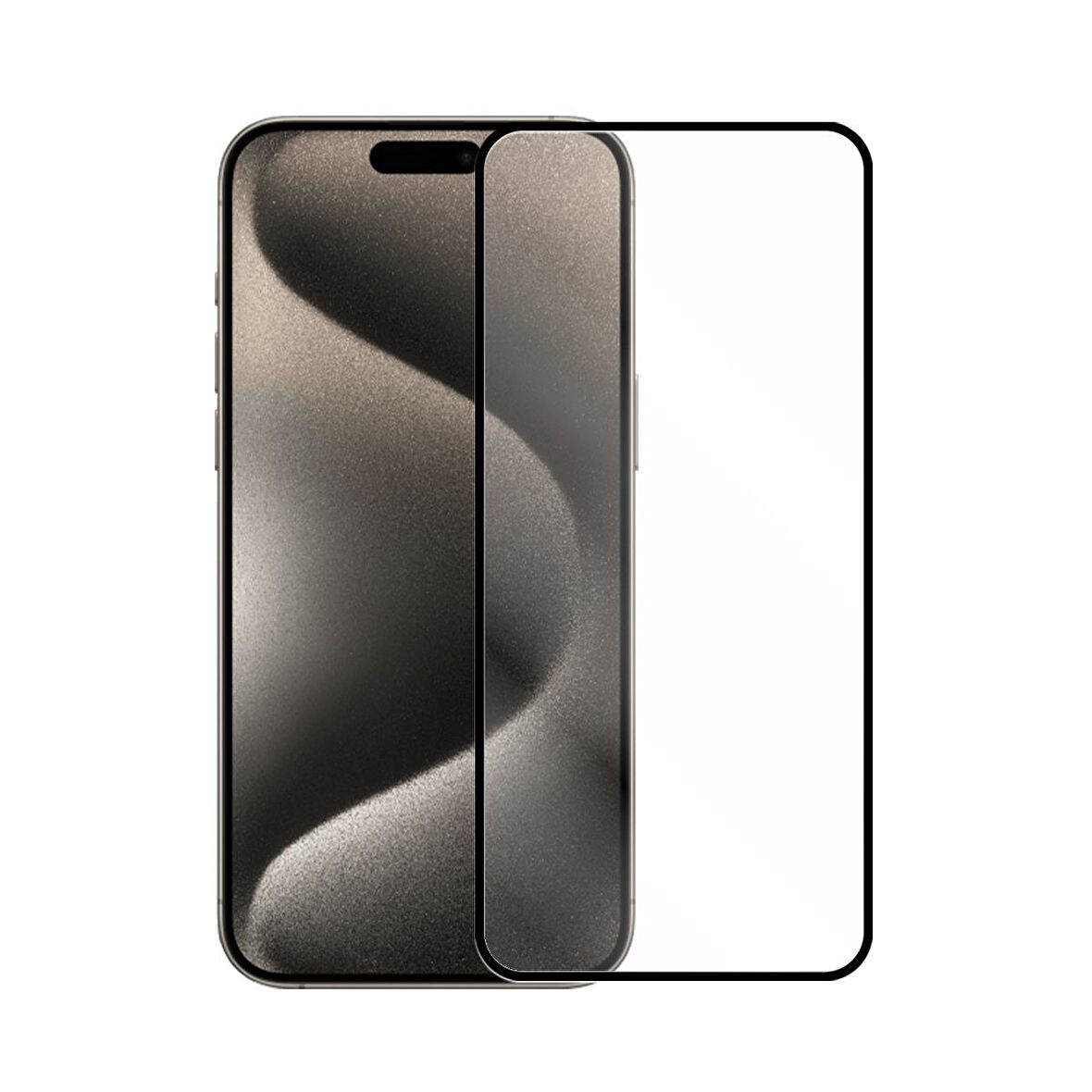 Bİ 2,5D SUPER GLASS IPHONE 15 PRO MAX EKRAN KORUYU