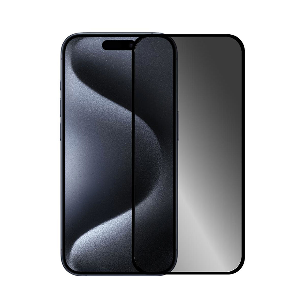 Bİ 2,5D PRIVACY SUPER GLASS IPHONE 15 PRO EKRAN KO