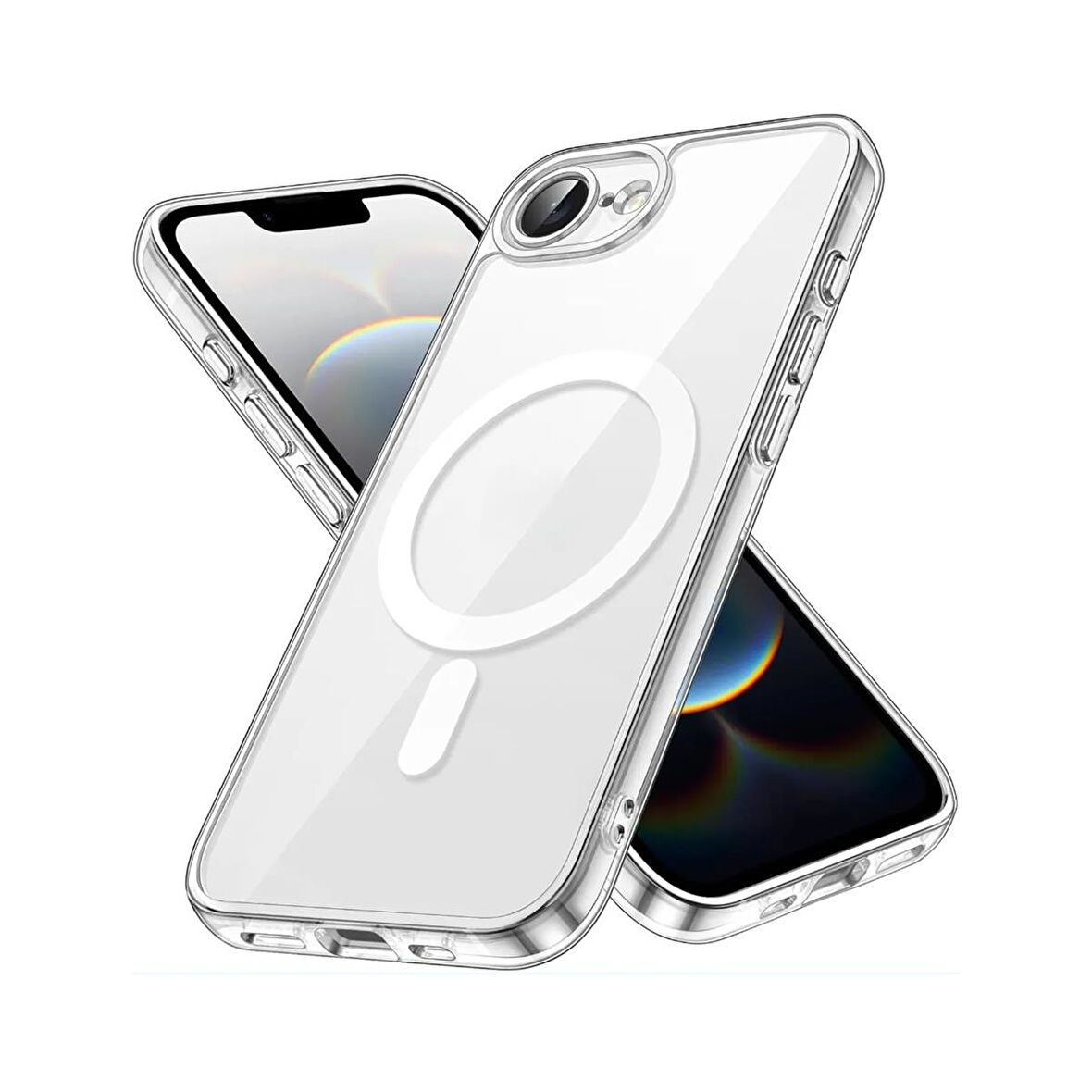 BİKAPAK MAGSAFE AIR IPHONE 16E ŞEFFAF KAPAK