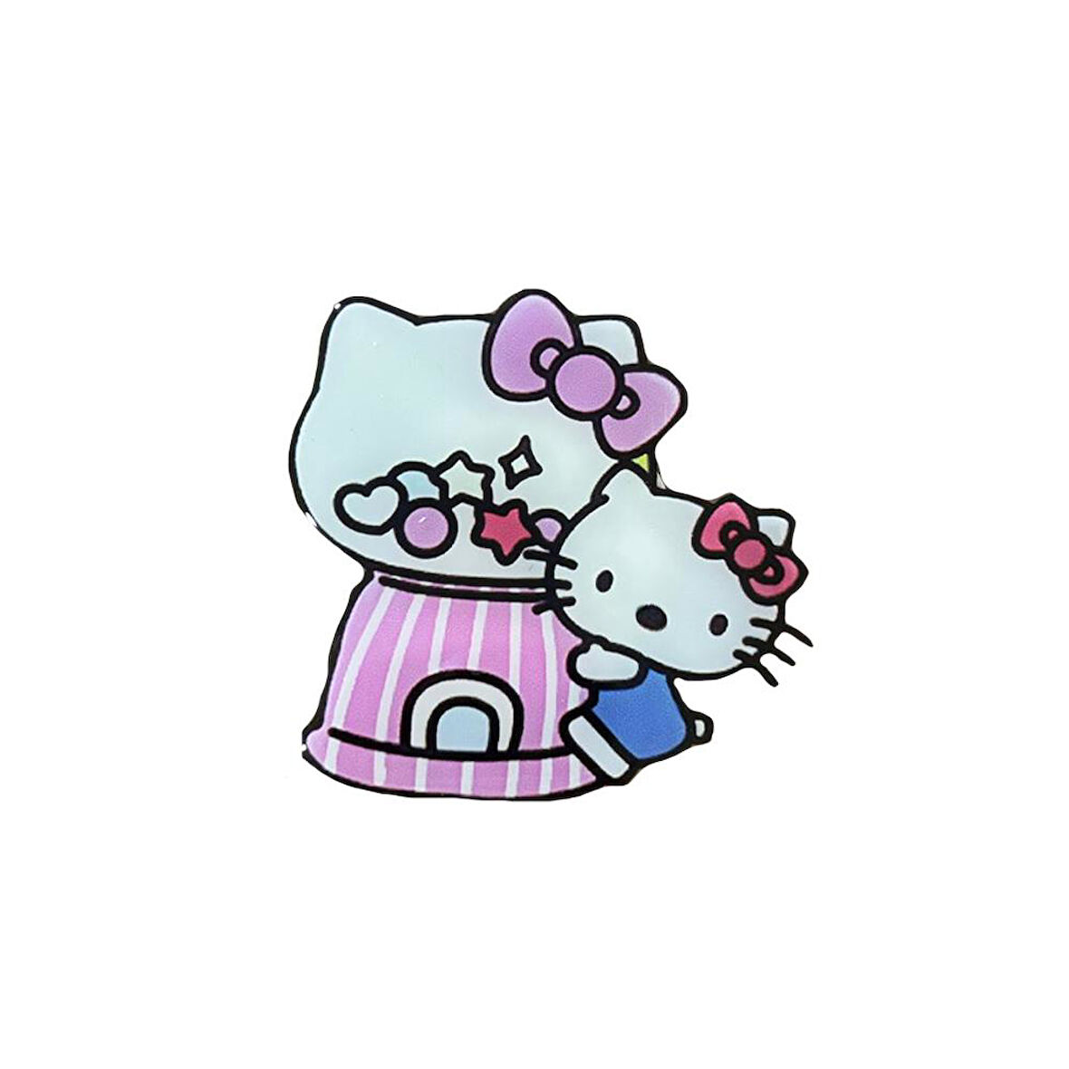 E2M POP SOCKET TELEFON TUTUCU SEVİMLİ KEDİ PEMBE