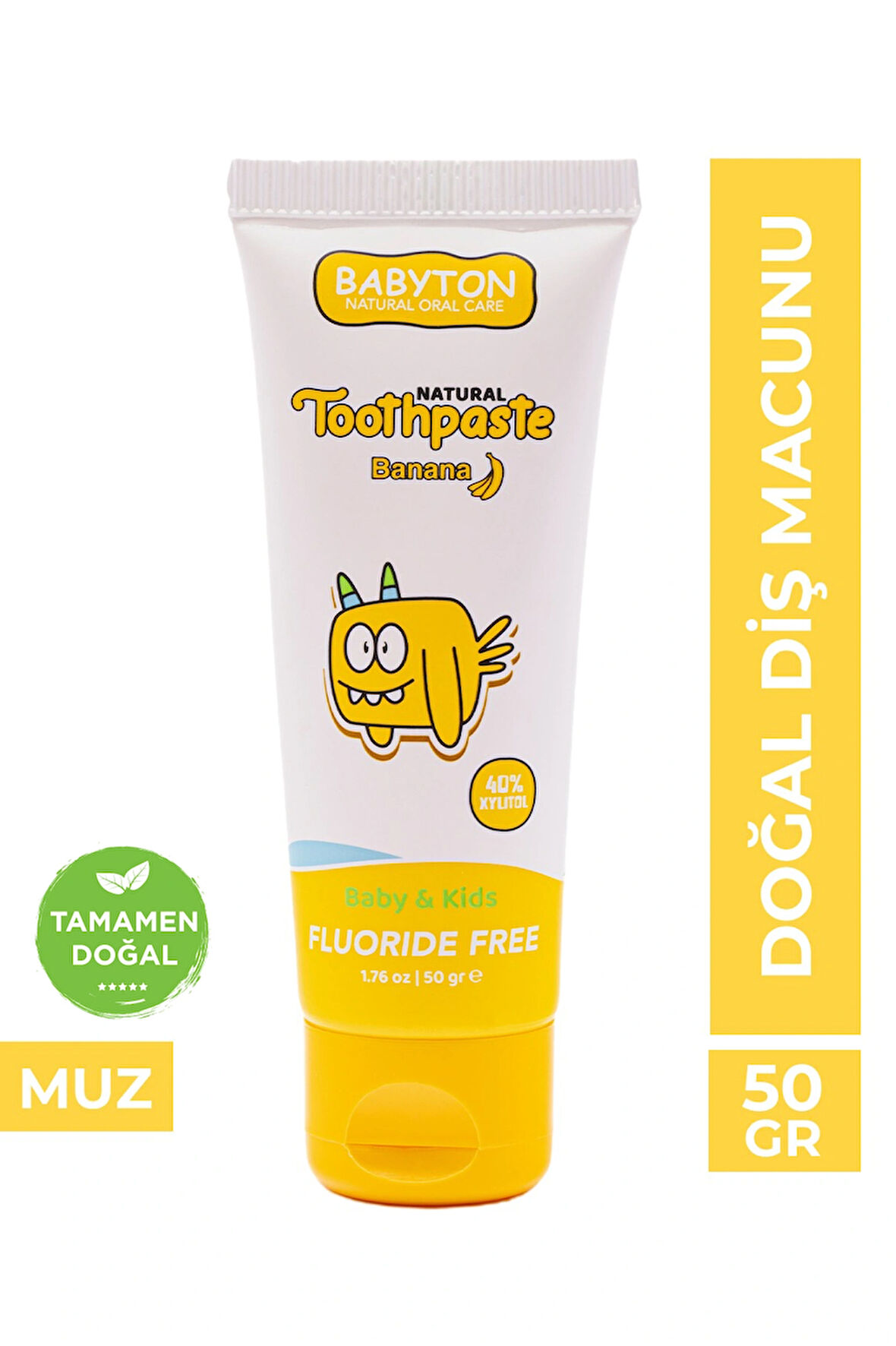 Doğal Muz Diş Macunu Florürsüz 50 gr