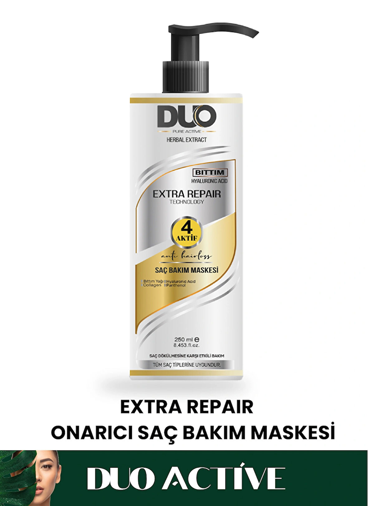 Bıttım Yağı + Hyaluronic Acid Saç Bakım Maskesi