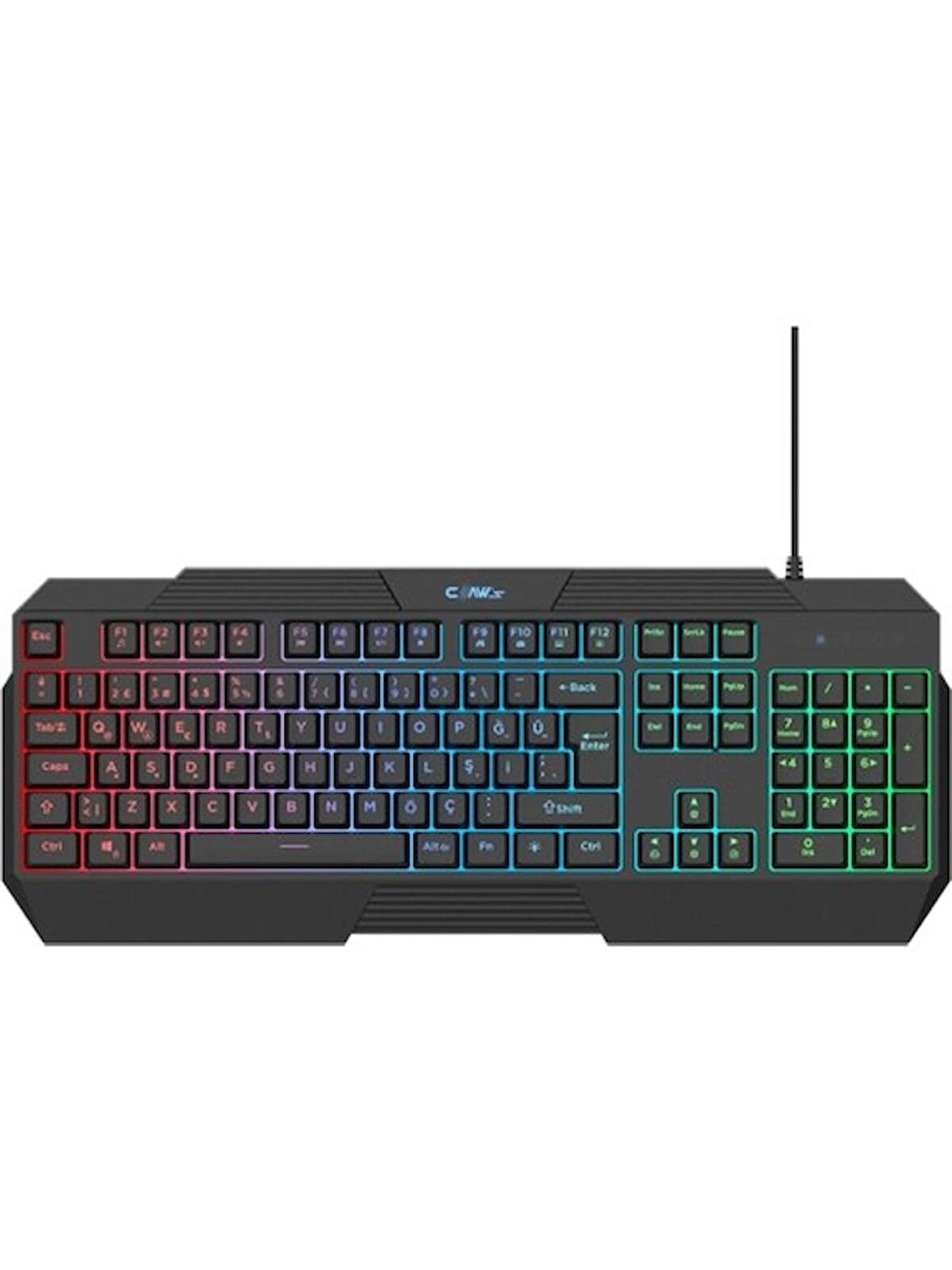 Claw's Thunderstrike Rgb Işıklandırma - 1000Hz Polling Rate - Örgü Kablolu Membran Oyuncu Klavyesi