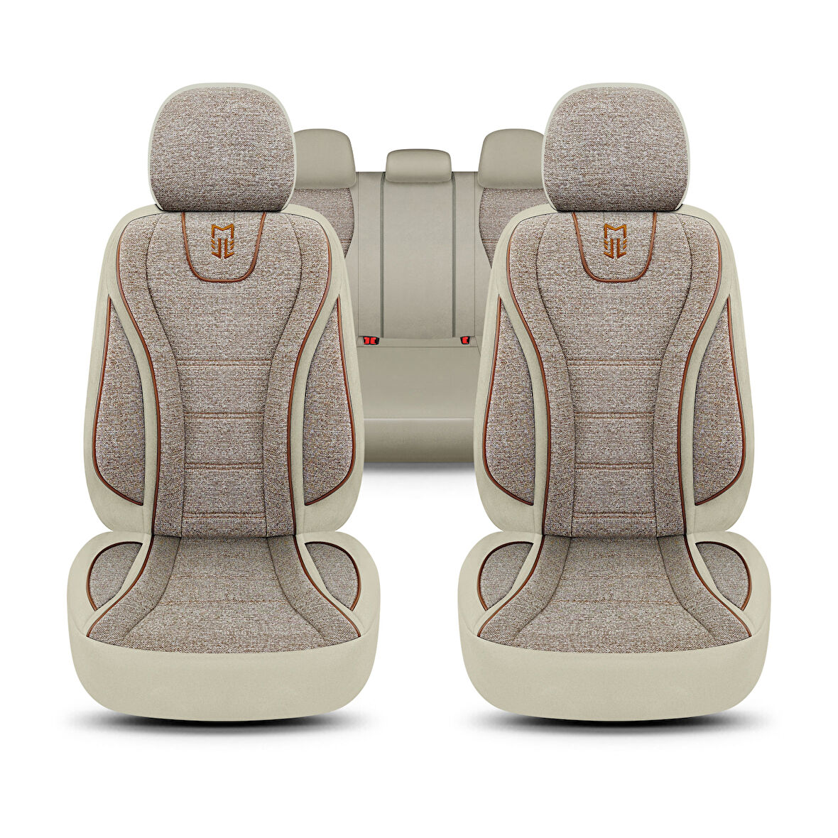 City Serisi SEAT Leon ST 2013-2020 ile Uyumlu Koltuk Kılıfı, Bej