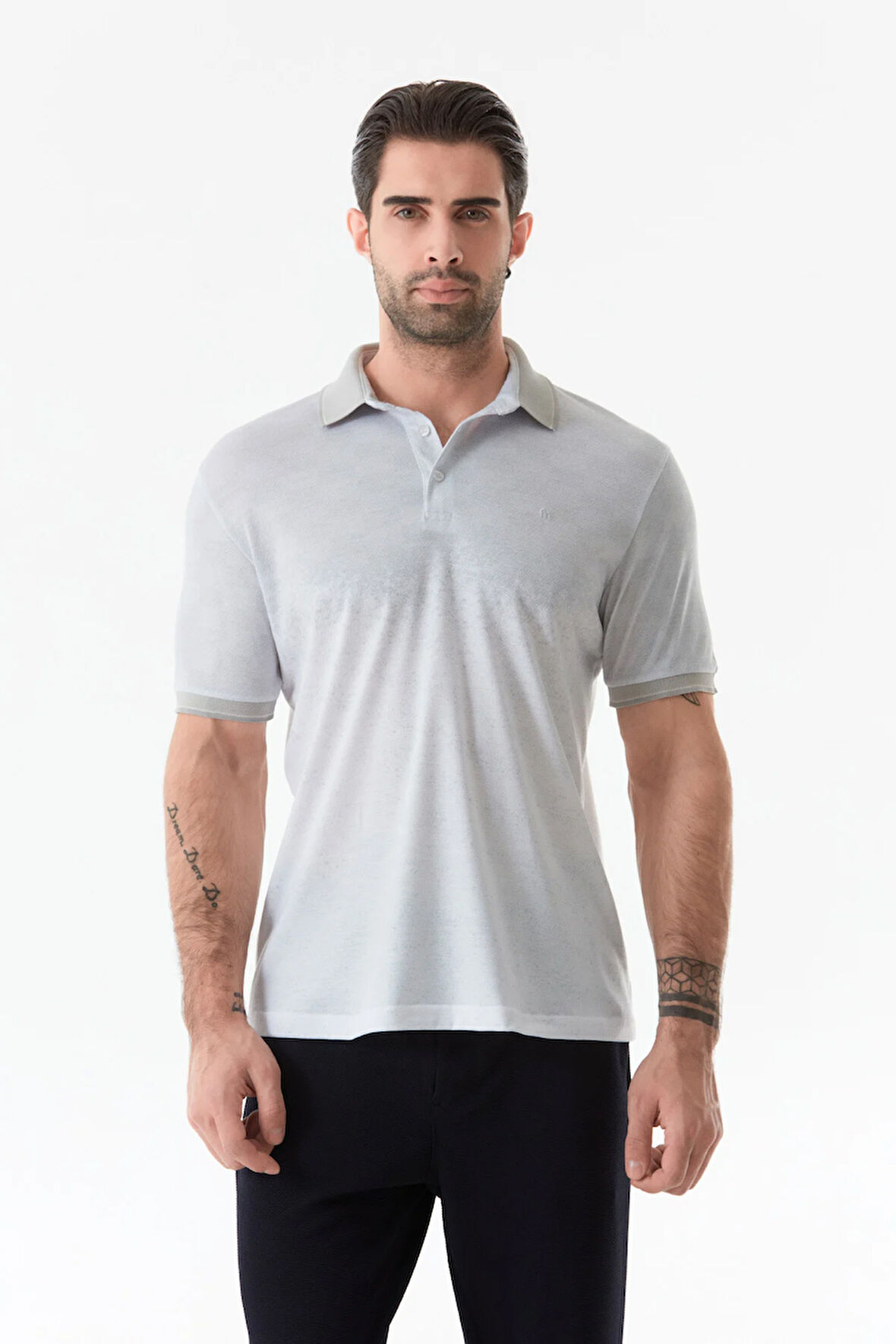 Baskılı Polo Yaka Tişört