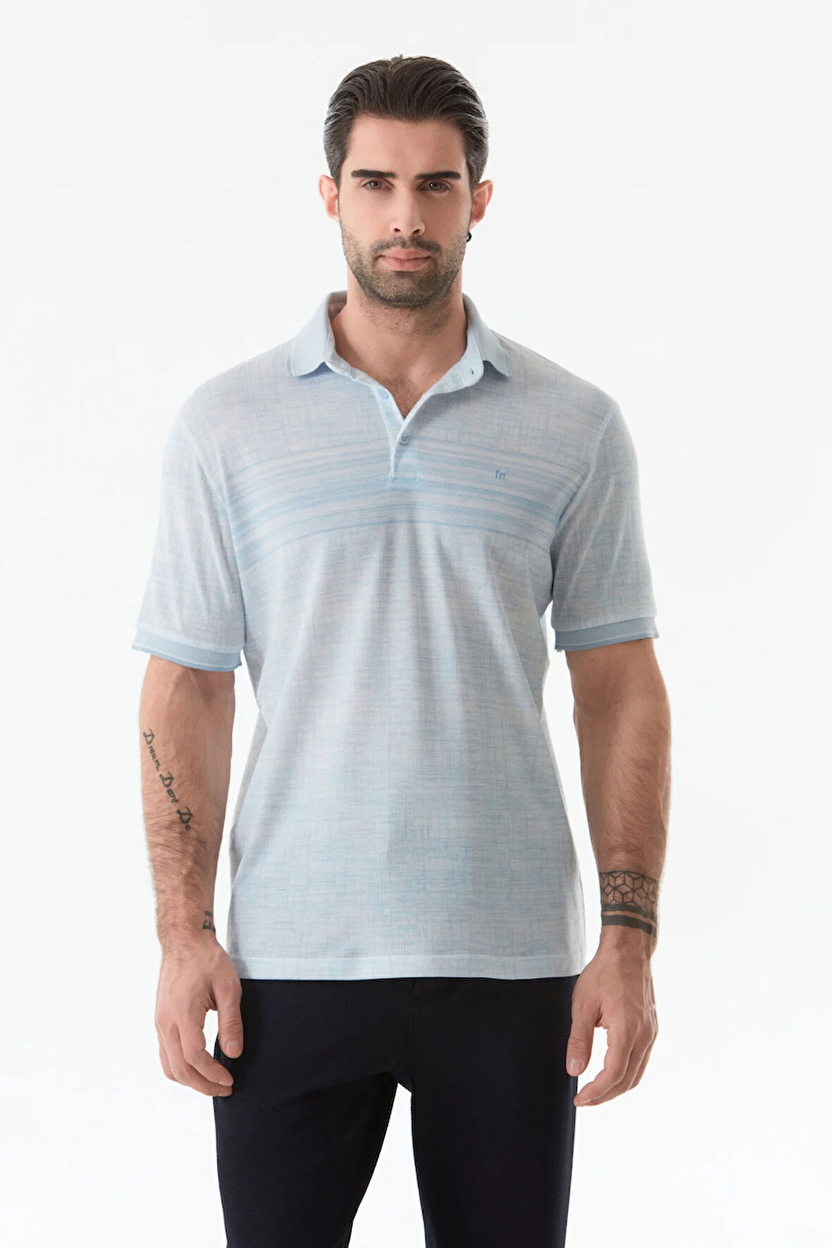 Baskılı Polo Yaka Tişört