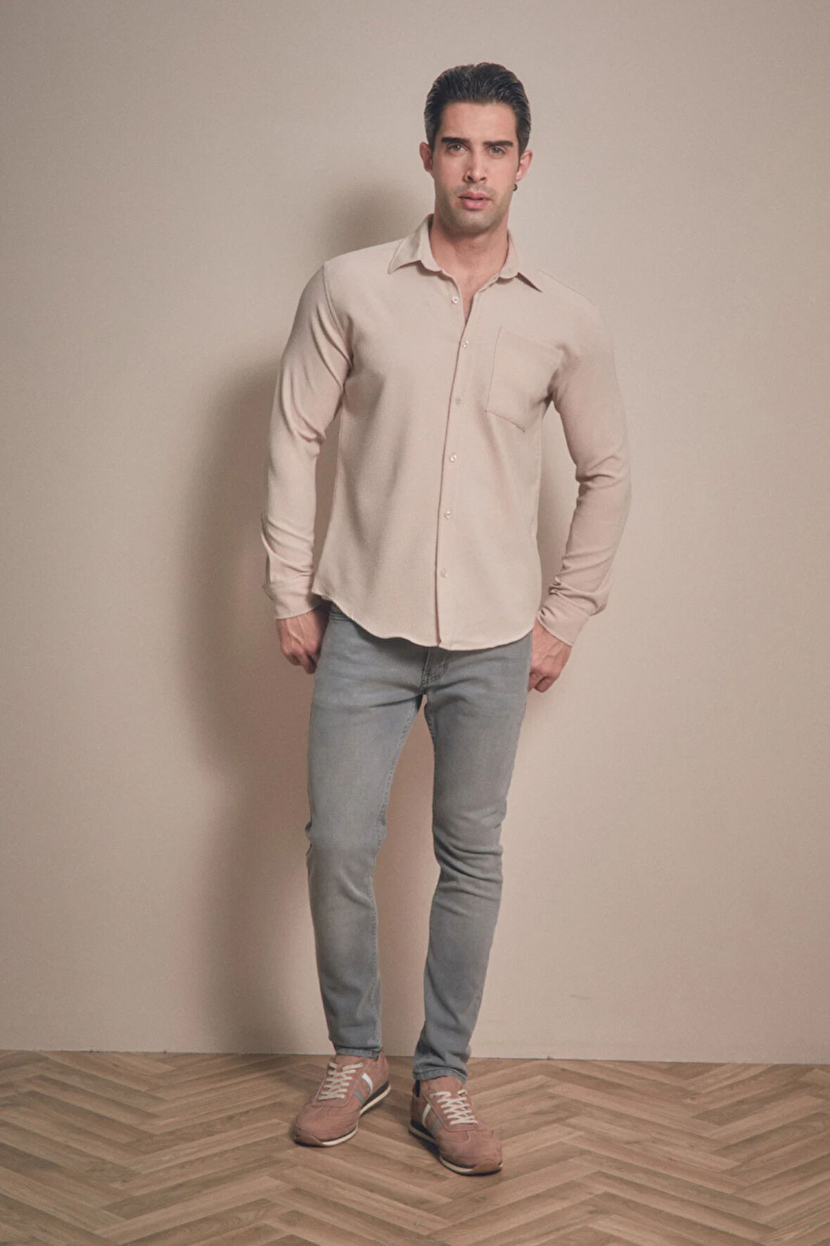 Fermuarlı Straight Jean Pantolon