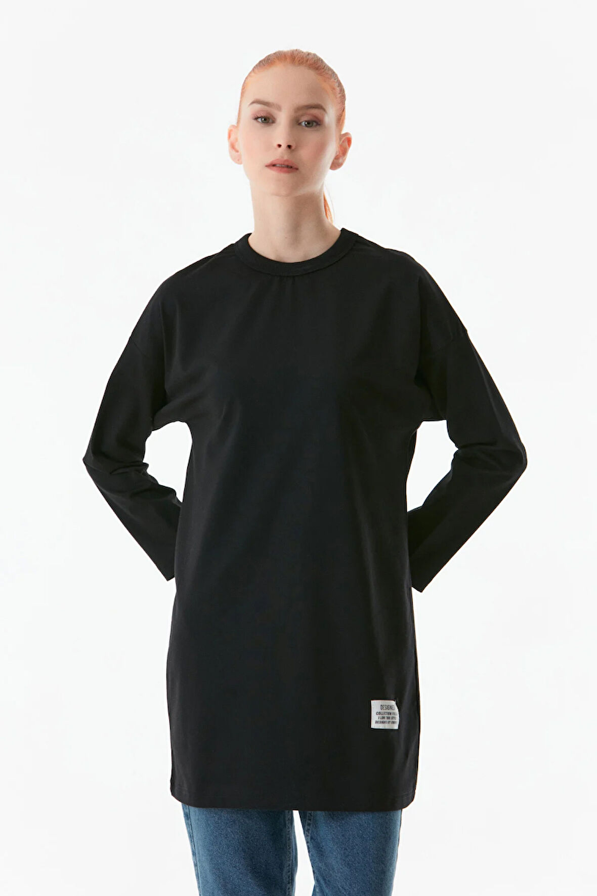 Basic Bisiklet Yaka Tunik