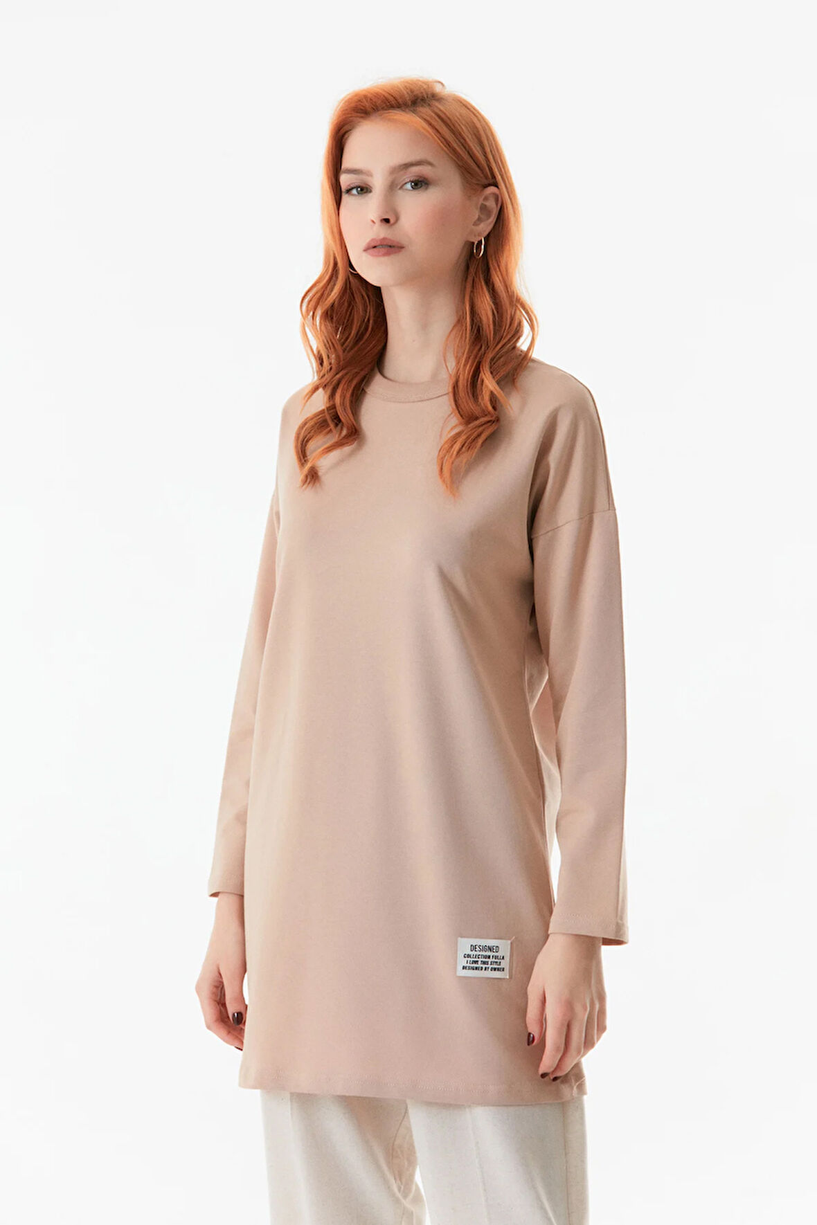 Basic Bisiklet Yaka Tunik