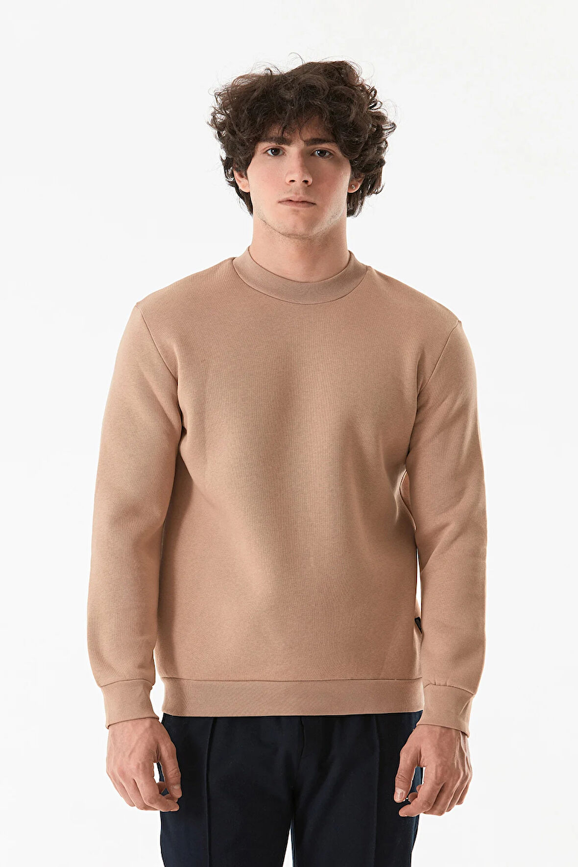 3 İplikBasic Bisiklet Yaka Sweatshirt