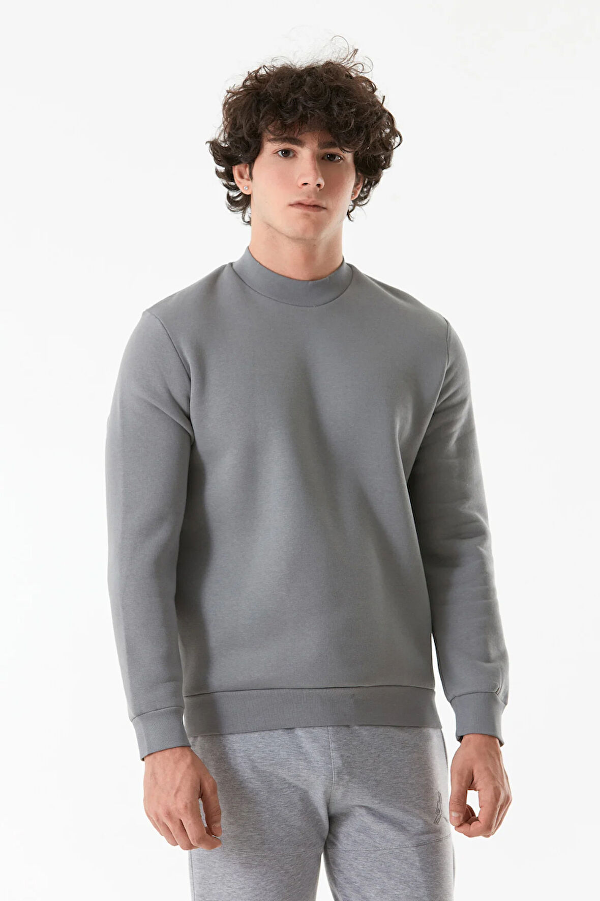 3 İplikBasic Bisiklet Yaka Sweatshirt