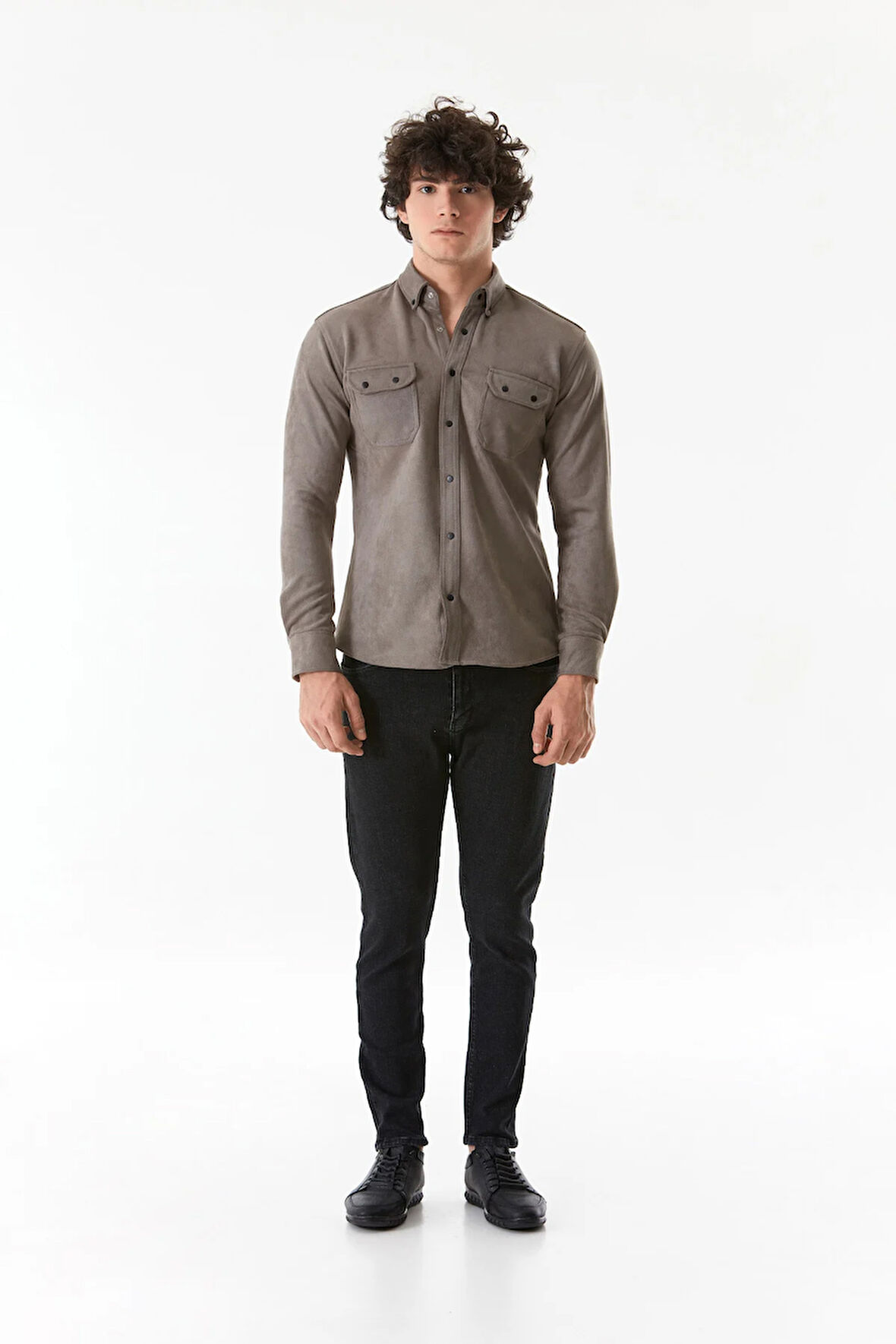 Fermuarlı Straight Jean Pantolon