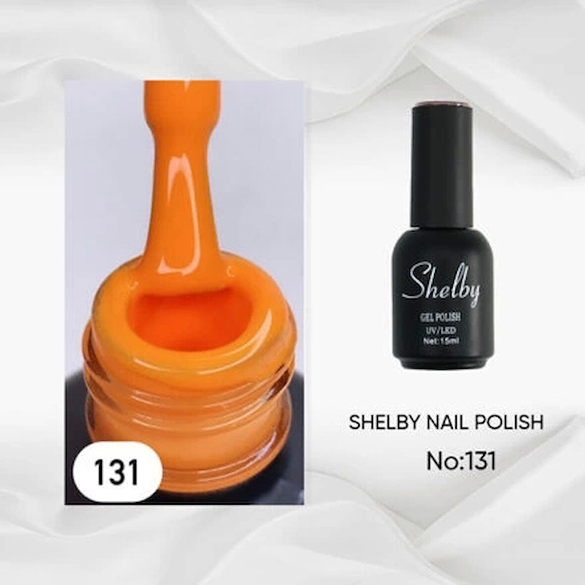 SHELBY 15 ML. 131 TURUNCU TONU KALICI OJE