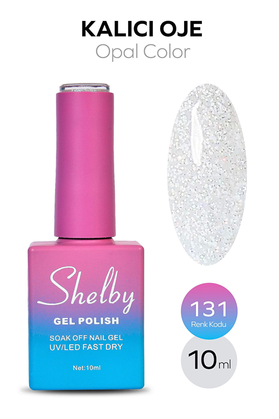 SHELBY 10 ML. A131 OPAL RENK KALICI OJE