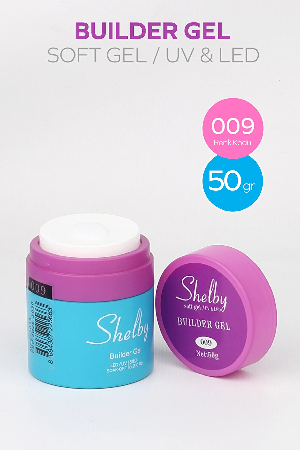 SHELBY 09 - 50 Gr .POMPALI SOFT BUILDER GEL