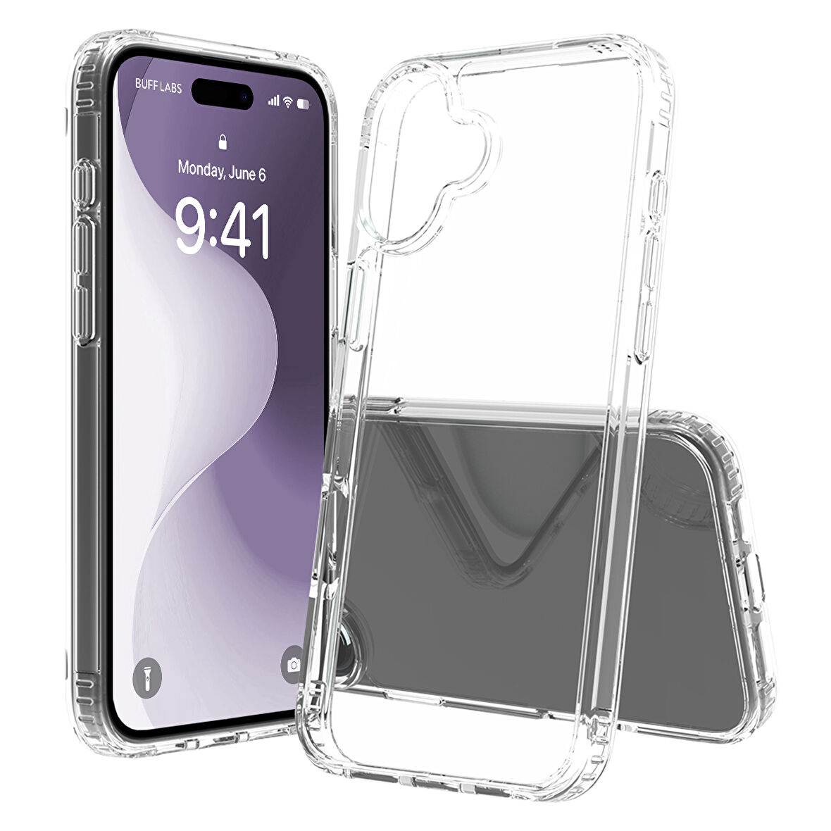 Buff iPhone 16 Plus Air Hybrid Şeffaf Kılıf Crystal Clear
