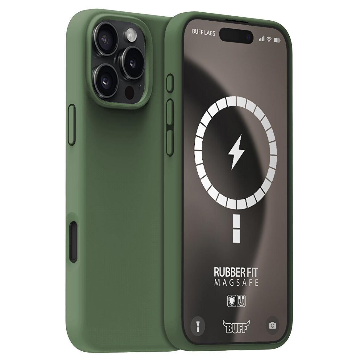 Buff iPhone 16 Pro Max Magsafe Rubber Fit Silikon Kılıf Cypress