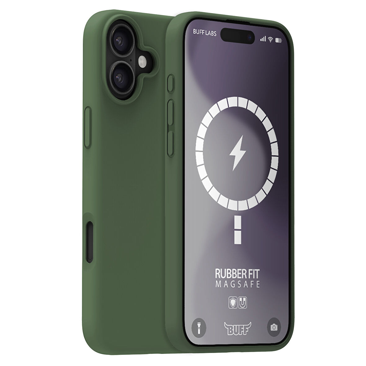 Buff iPhone 16 Plus Magsafe Rubber Fit Silikon Kılıf Cypress