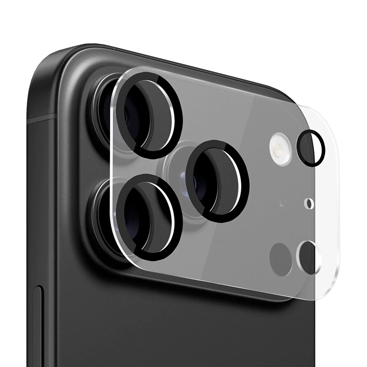 Buff iPhone 17 Pro Şeffaf Kamera Lens Koruyucu