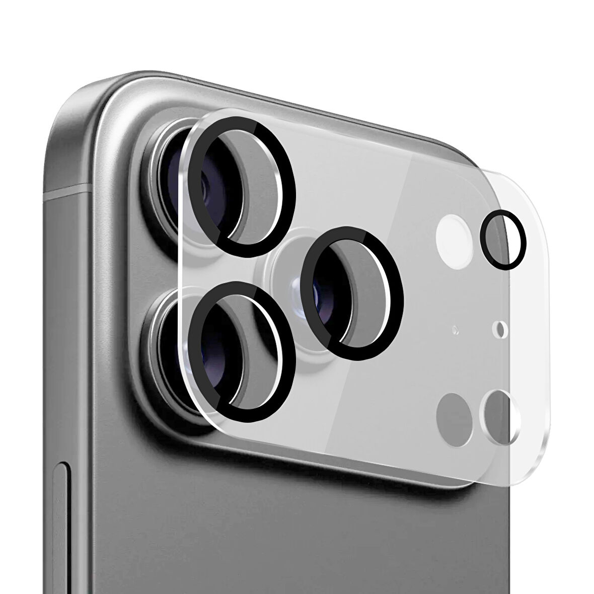 Buff iPhone 17 Pro Max Şeffaf Kamera Lens Koruyucu