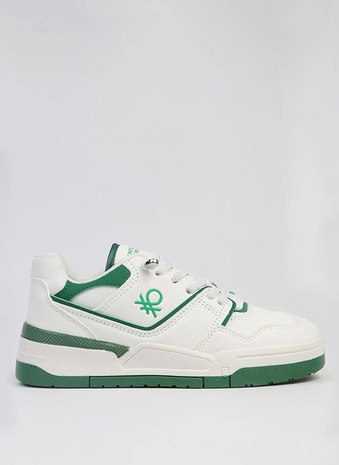 Benetton Beyaz - Yeşil Erkek Sneaker BNI-10082