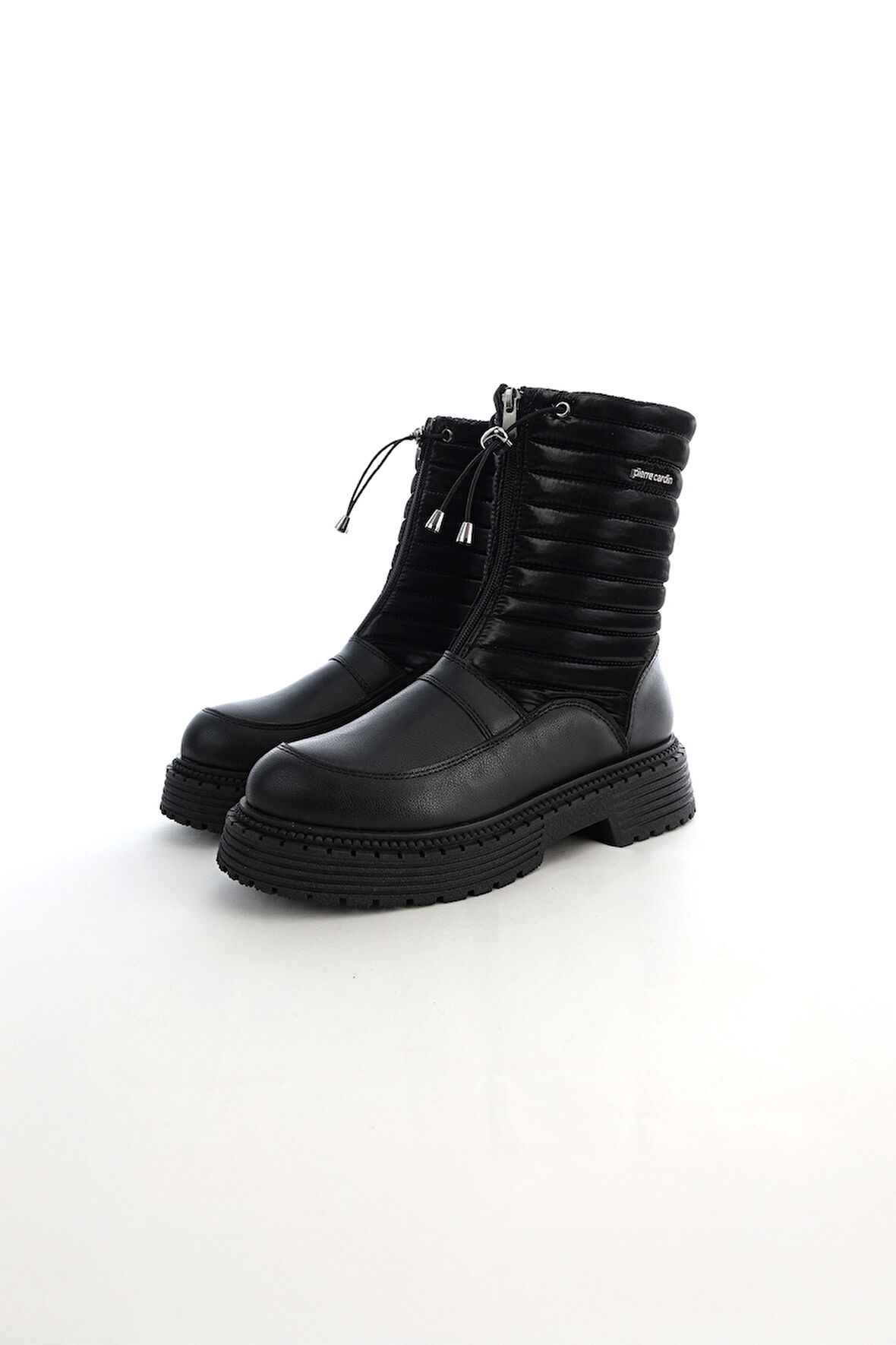 Kadın Pc-54153 Önü Fermuarlı Kapitoneli Bot - Siyah | 40