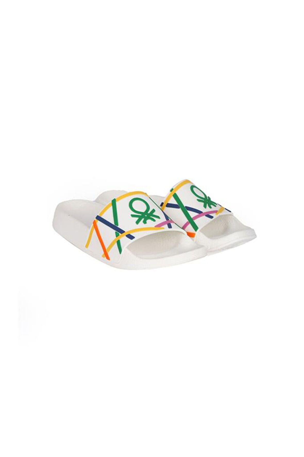 Benetton BN-1438 Anatomik Taban Kadın Terlik Beyaz 36-40 