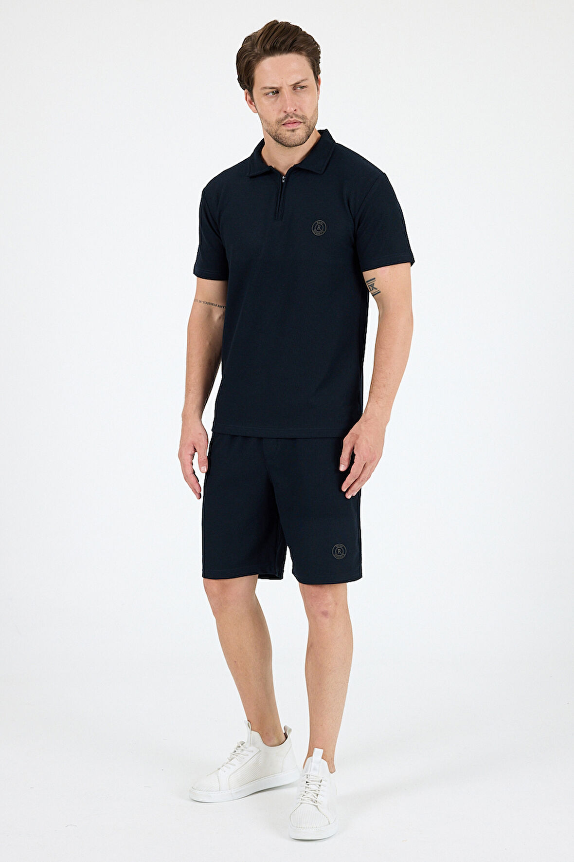 Erkek Kapris Polo Yaka Kısa Kollu T-shirt – Rahat Kalıp, Nefes Alan Kumaş Erkek T-shirt 7918