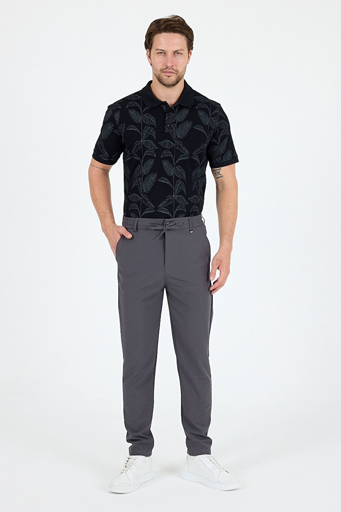 Spor ve Günlük Rahat Cool %92Polyester %8Elastan Esnek Kumaş Erkek Jogger Pantolon Eşofman Altı 3670