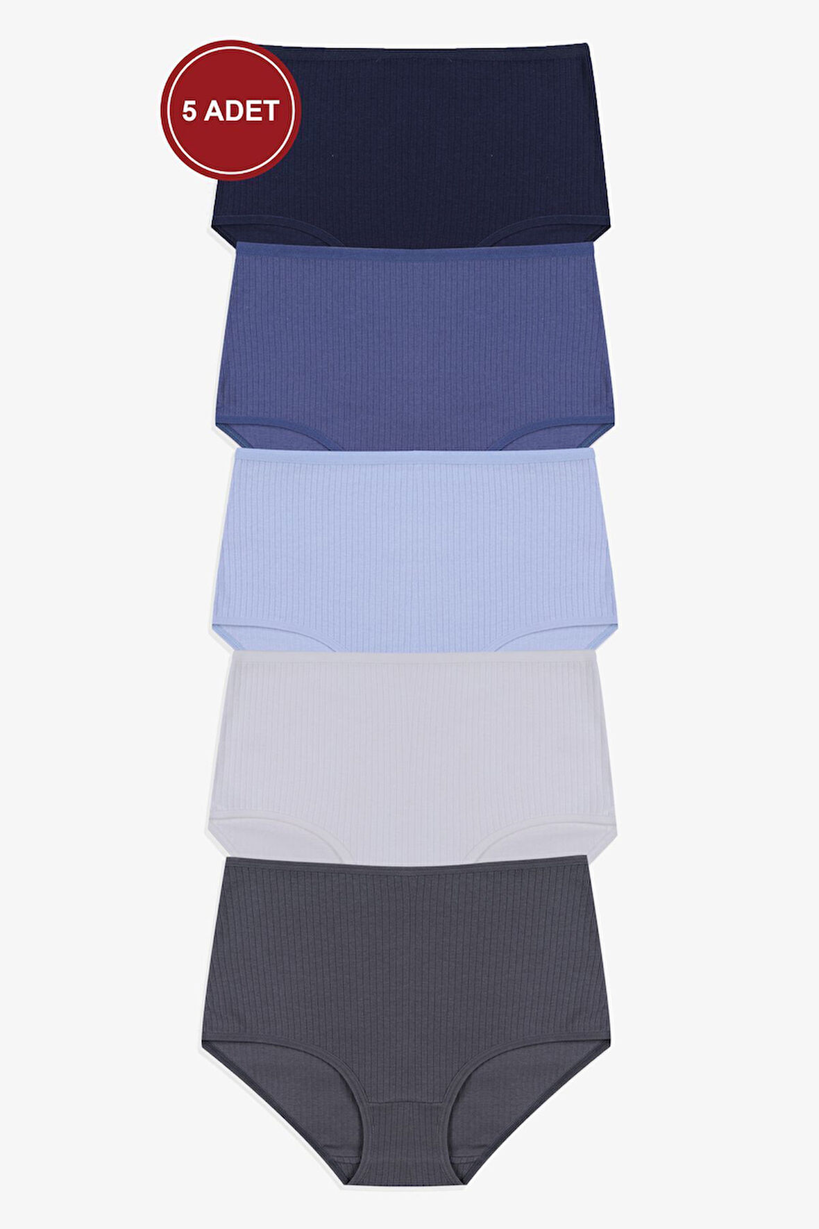 Kadın 5'li Fitilli Ekstra Yüksek Bel Külot