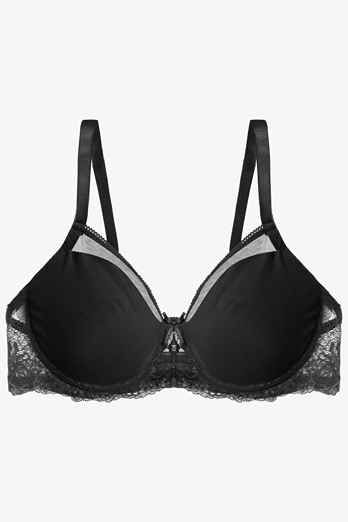 Kadın Tül Detaylı Dolgusuz Toparlayıcı Minimizer Sütyen