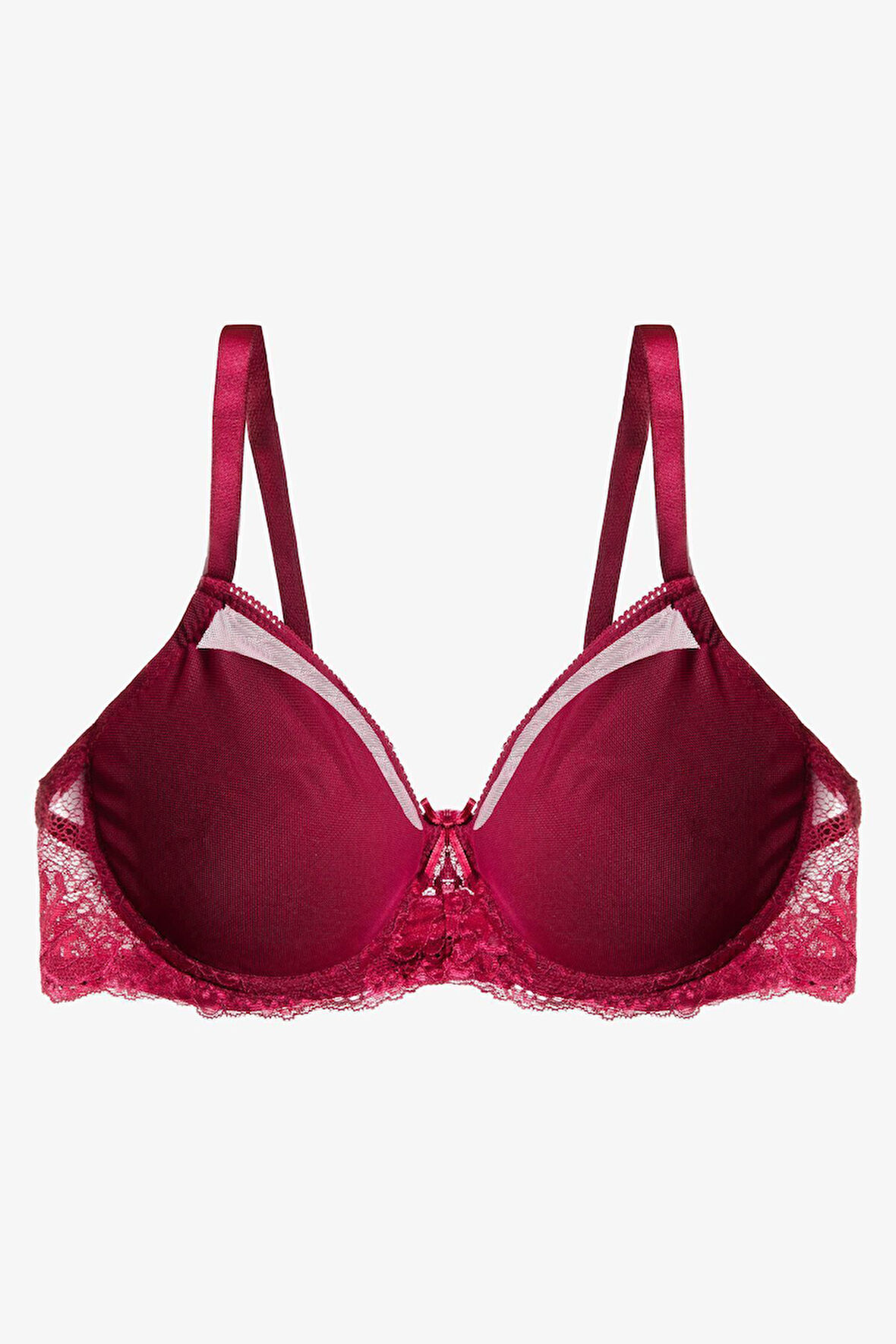 Kadın Tül Detaylı Dolgusuz Toparlayıcı Minimizer Sütyen