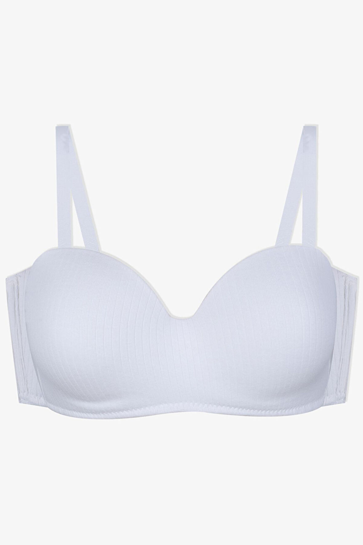 Kadın Dolgusuz Pamuklu Fitilli Straplez Sütyen