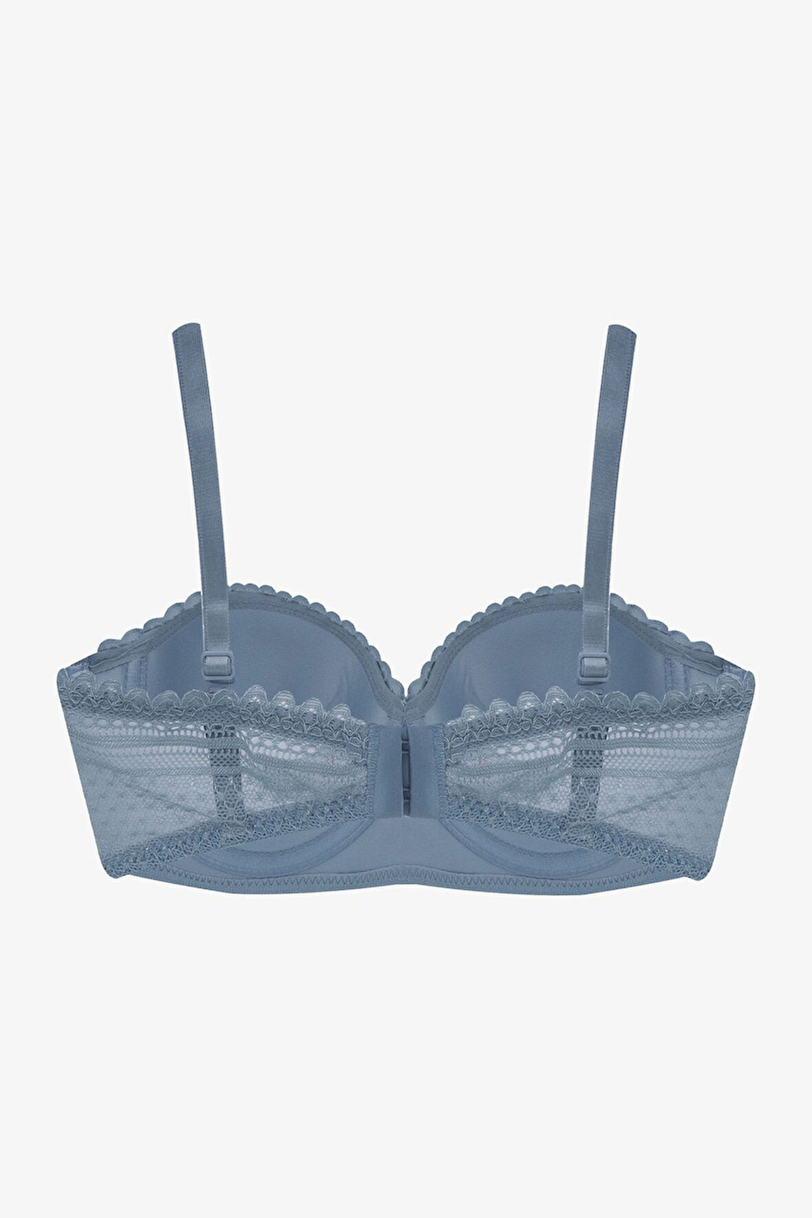 Kadın Dolgusuz Dantelli Straplez Sütyen